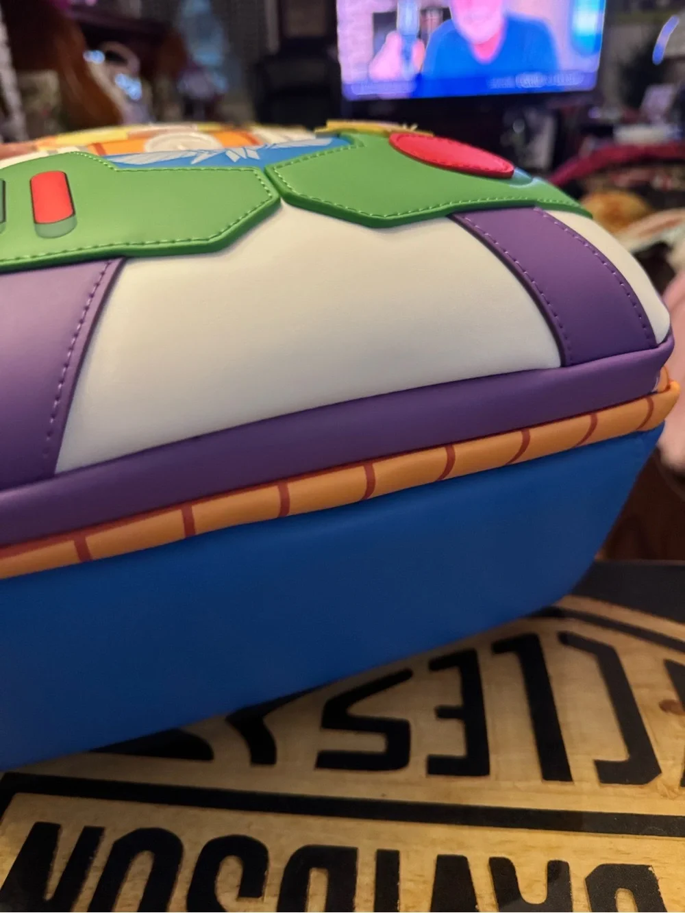 Toy Story Sheriff & Space Ranger Themed Backpack - White Green Yellow
